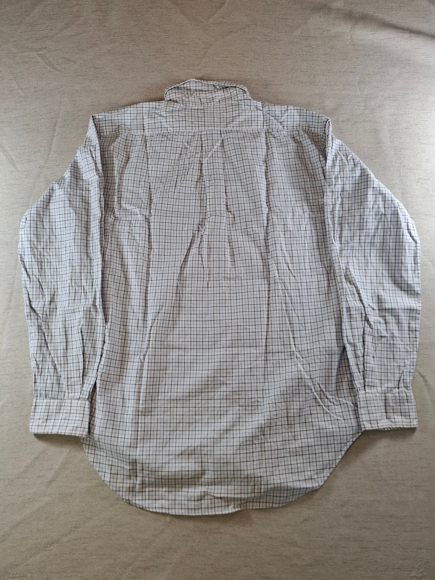 001072 Polo Ralph Lauren Button down shirt size M Blue/ White/ Black checkered