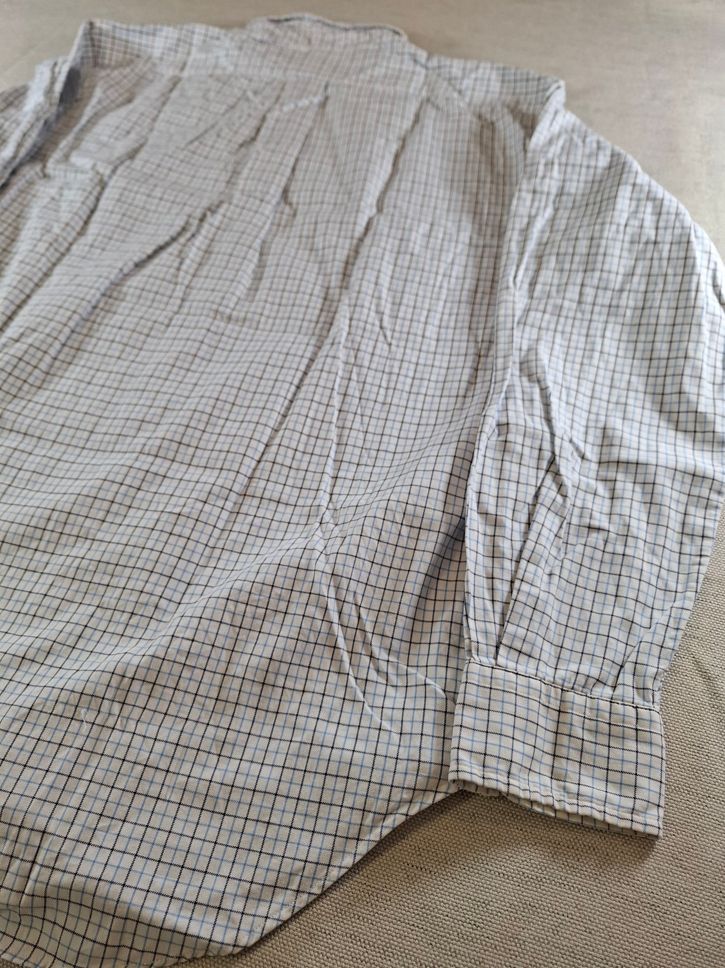 001072 Polo Ralph Lauren Button down shirt size M Blue/ White/ Black checkered