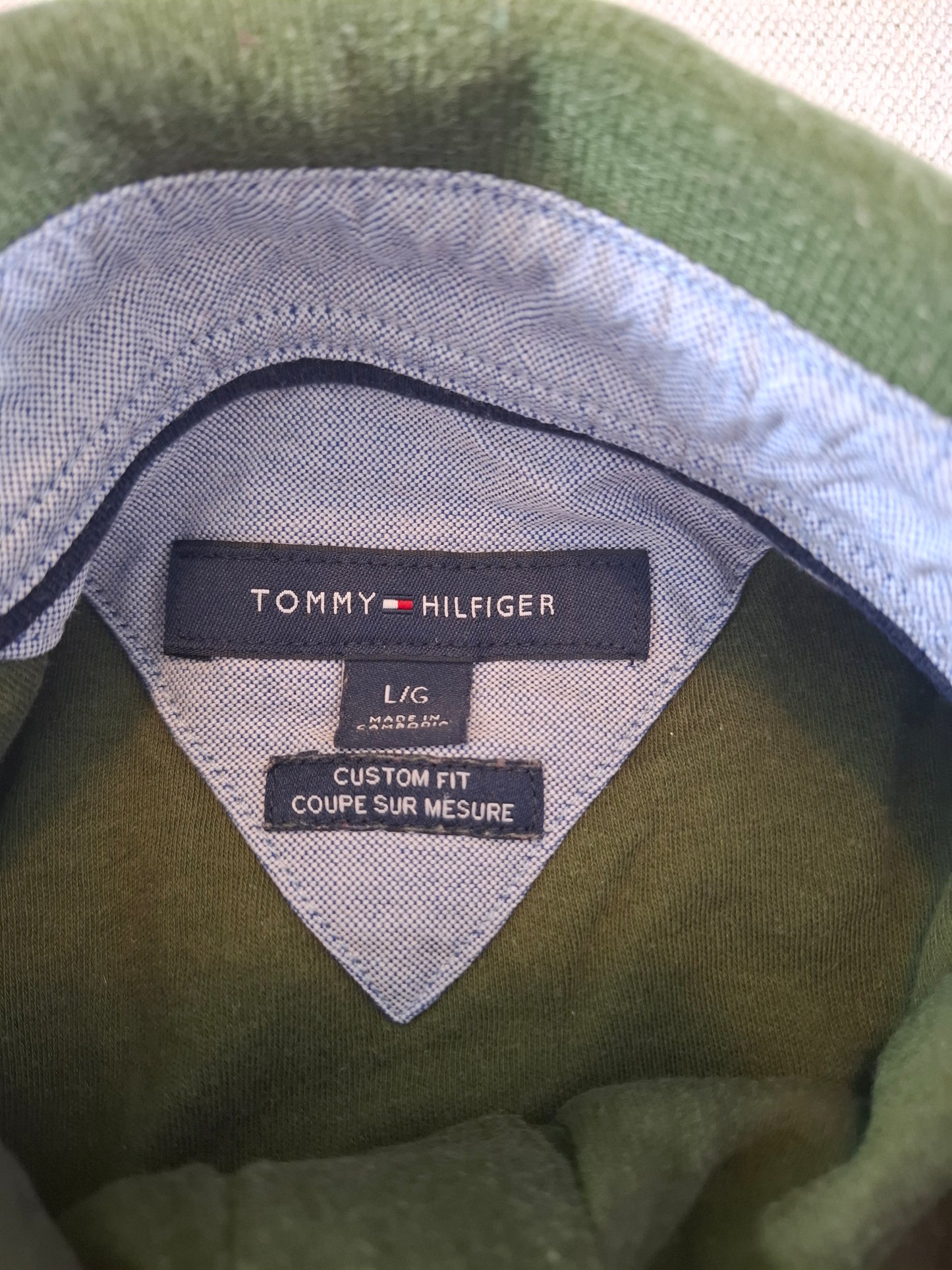 001117 Tommy Hilfiger Polo size L Dark green