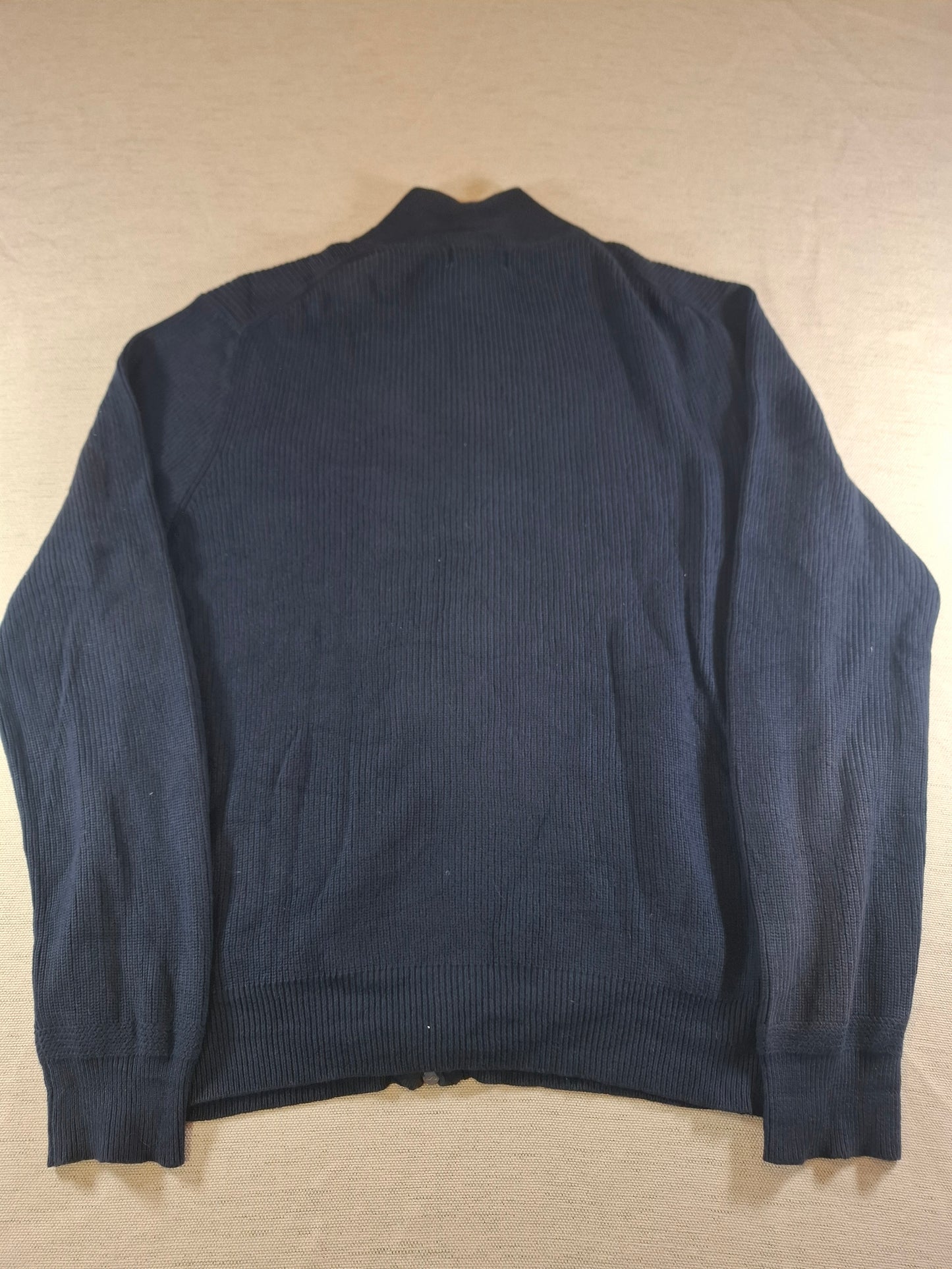 000934 Polo Ralph Lauren Full zip sweater size L Navy Blue