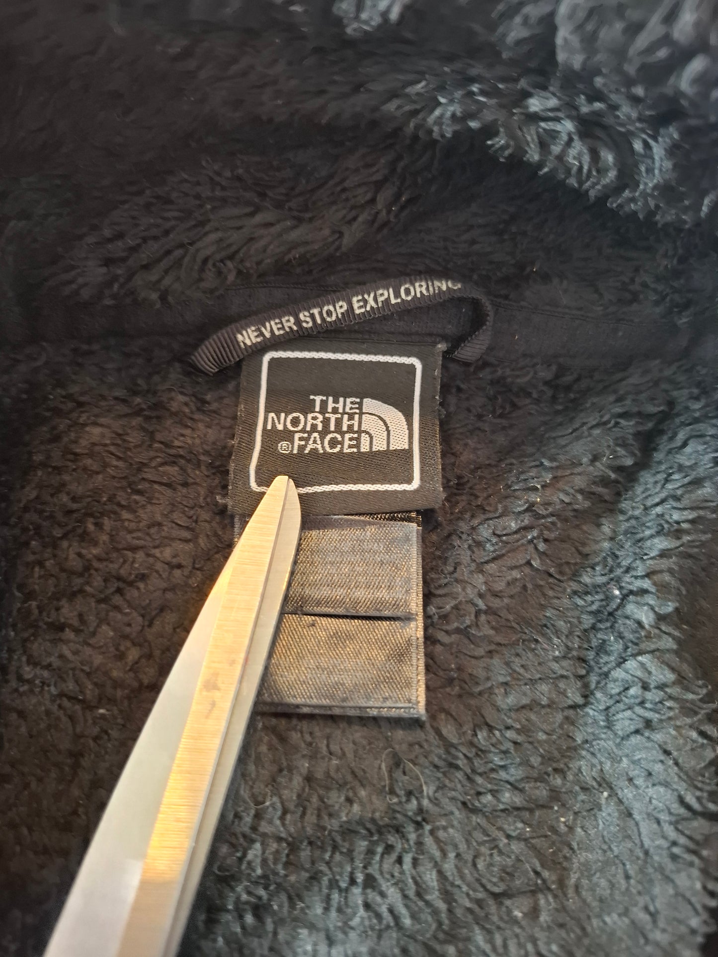 000695 The North Face Fleece size Women's L Black/ Mint