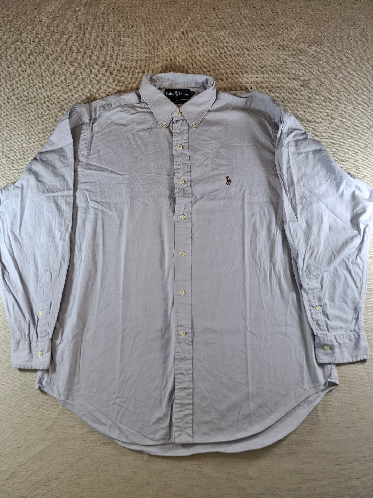 001078 Polo Ralph Lauren Button down shirt size 16.5 / 34 Blue/ Lila