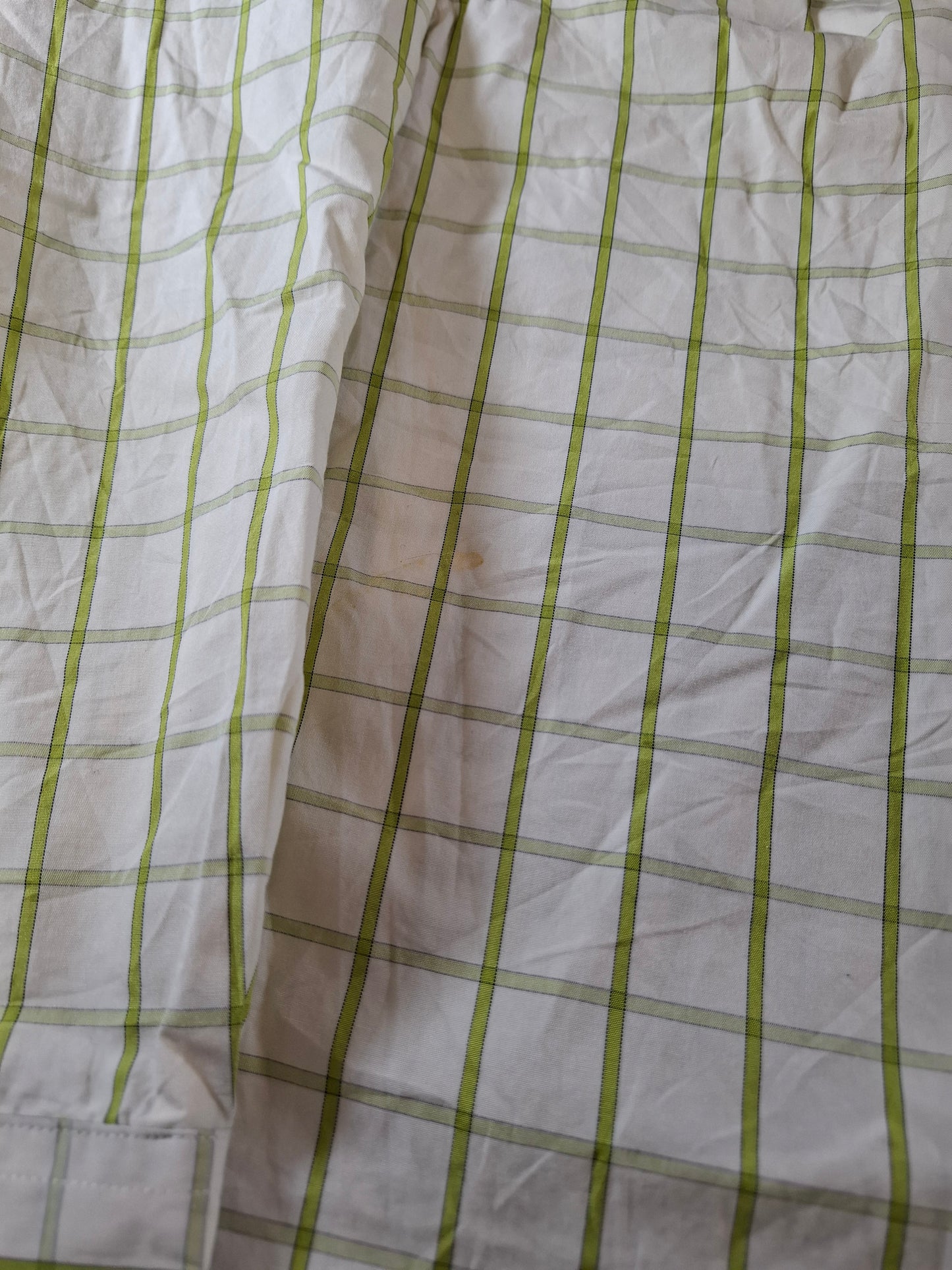 001093 Tommy Hilfiger Button down shirt size 16,5-17 / L Green/ White checkered