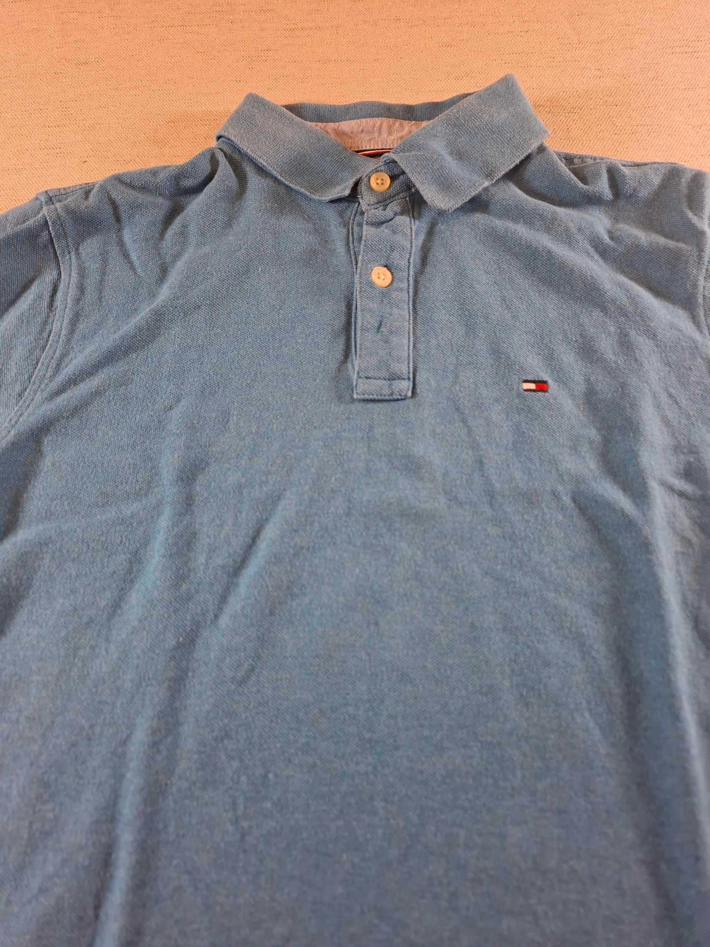 001109Tommy Hilfiger Polo size M Turquoise