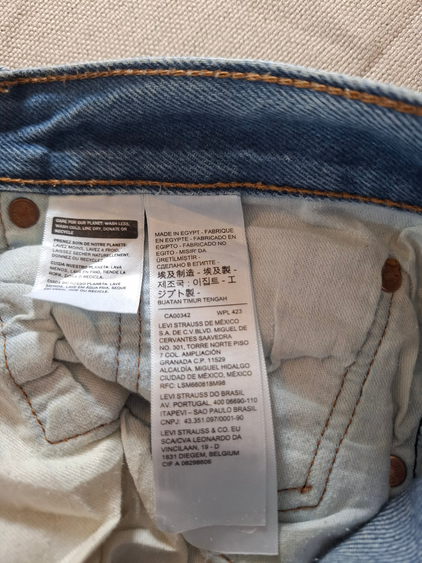 000268 – Levi's Jeans (501) – Blue, Size 48/32