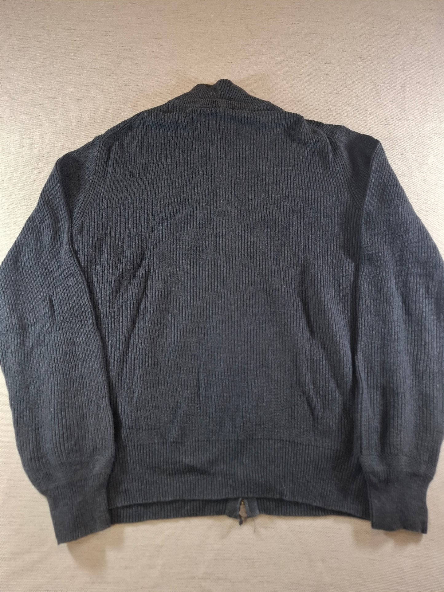 000936 Polo Ralph Lauren Full zip sweater size M Anthracite