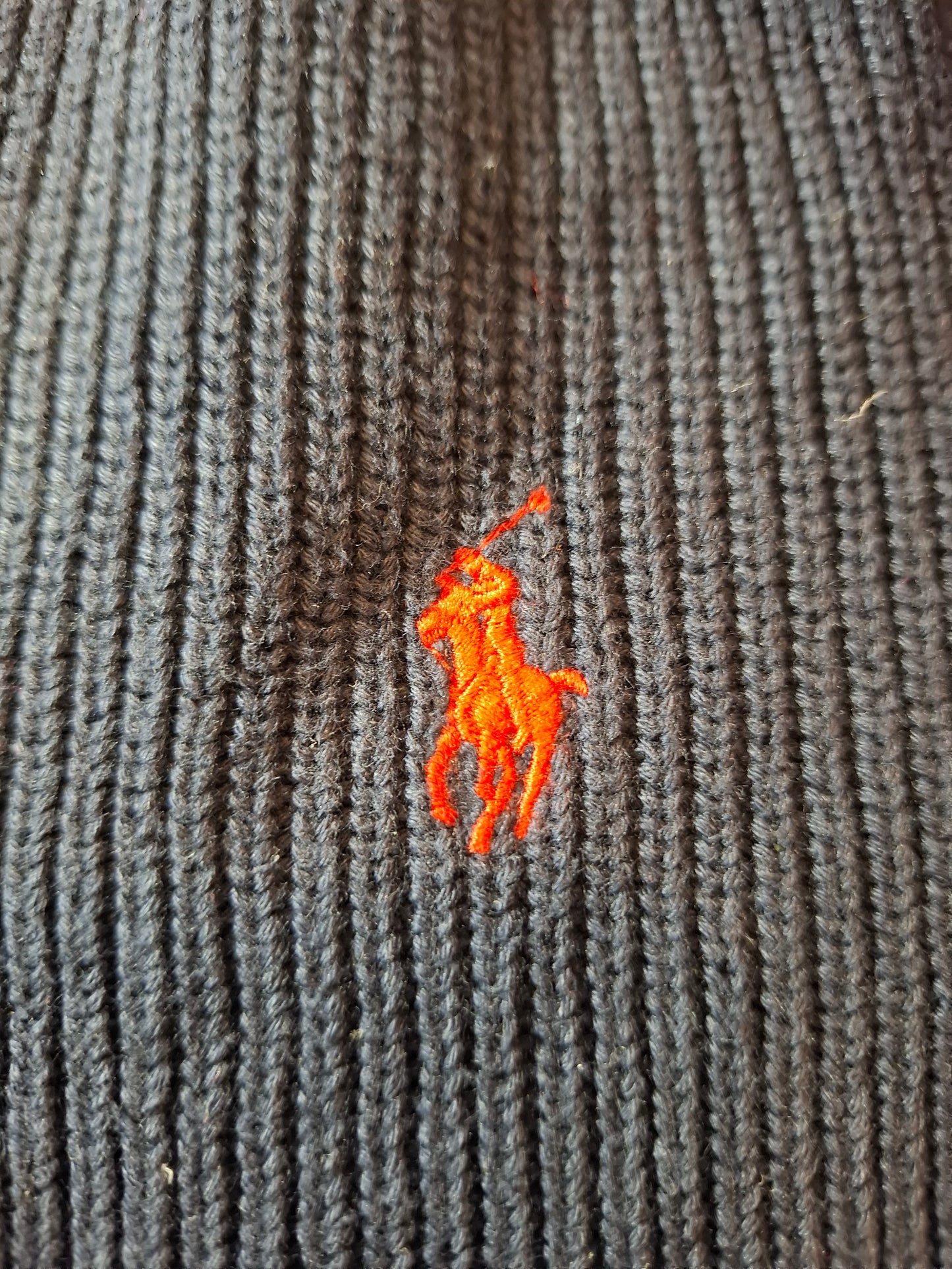 000934 Polo Ralph Lauren Full zip sweater size L Navy Blue