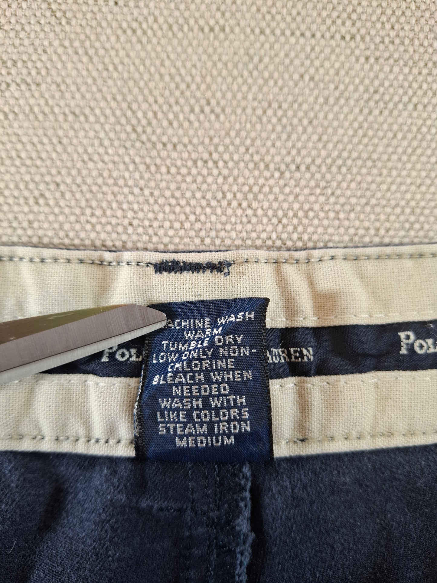 000166 Polo Ralph Lauren Chino size 35/32 Navy Blue