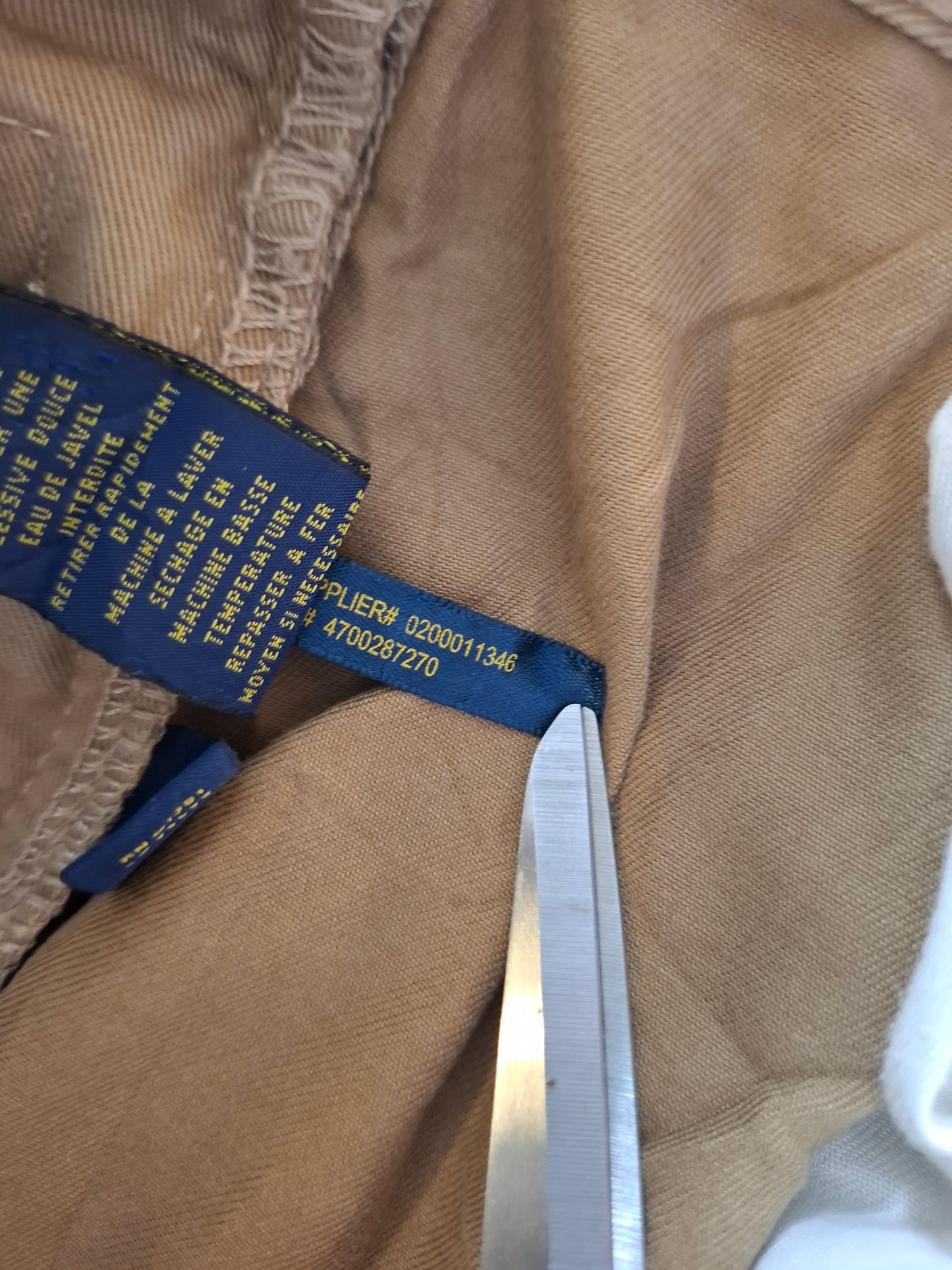 000223 Polo Ralph Lauren Jeans size 34/32 Khaki/ Beige