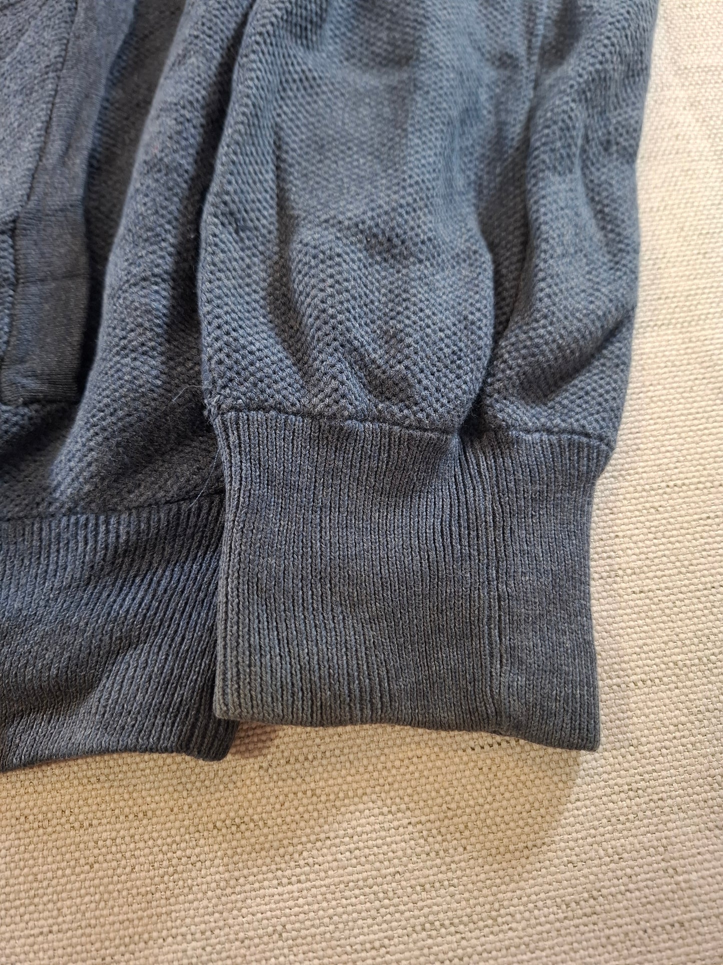 000942 Polo Ralph Lauren Full zip sweater size L Anthracite