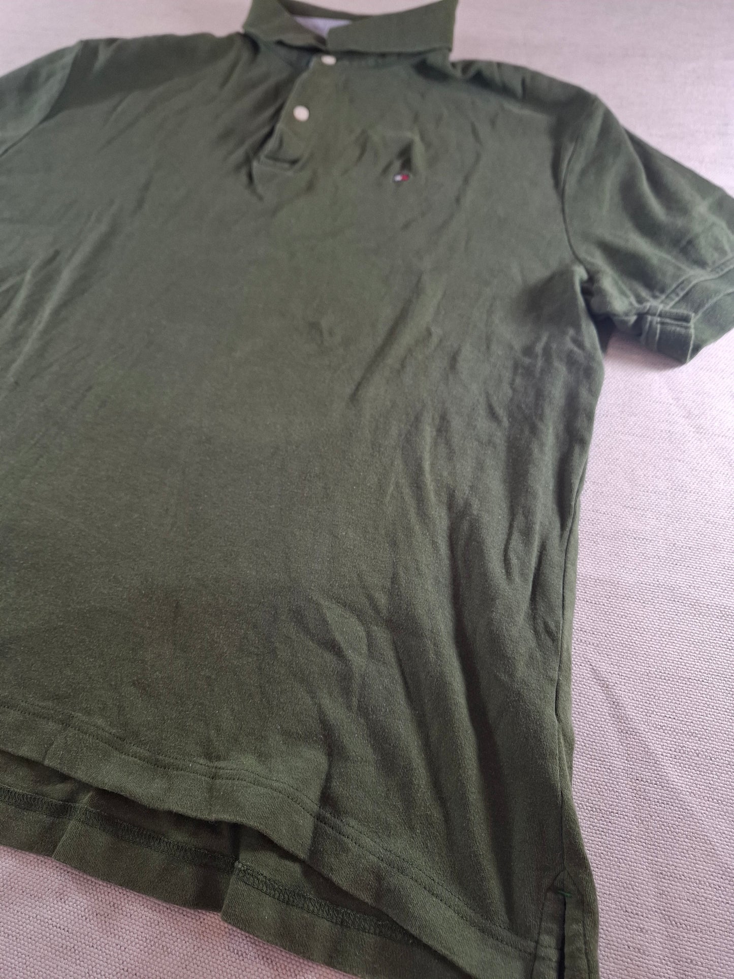001117 Tommy Hilfiger Polo size L Dark green