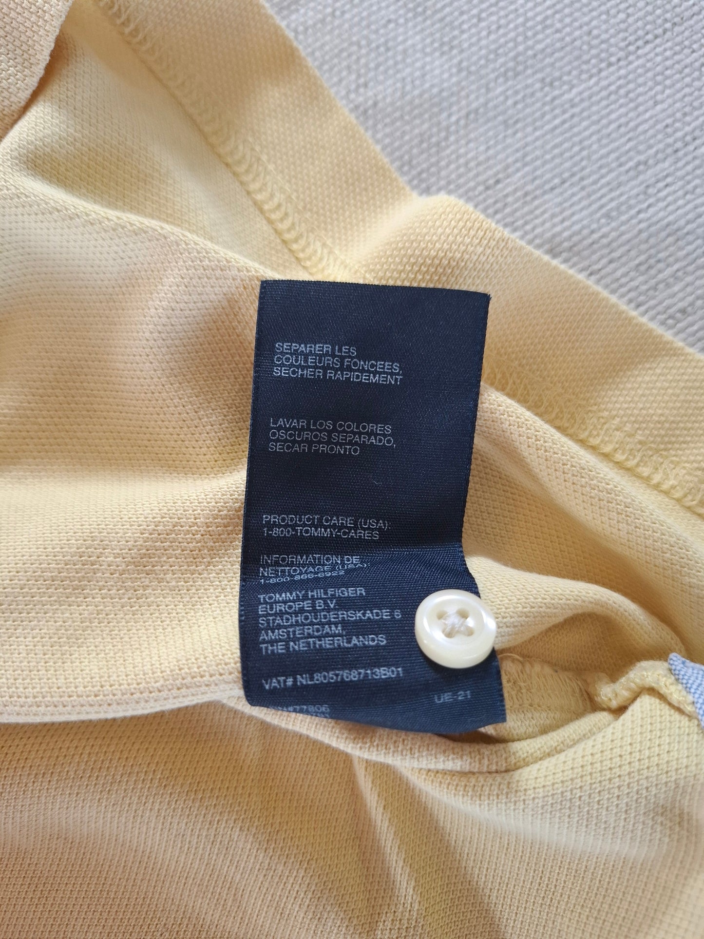 000155 – Tommy Hilfiger Polo – Yellow, Size M