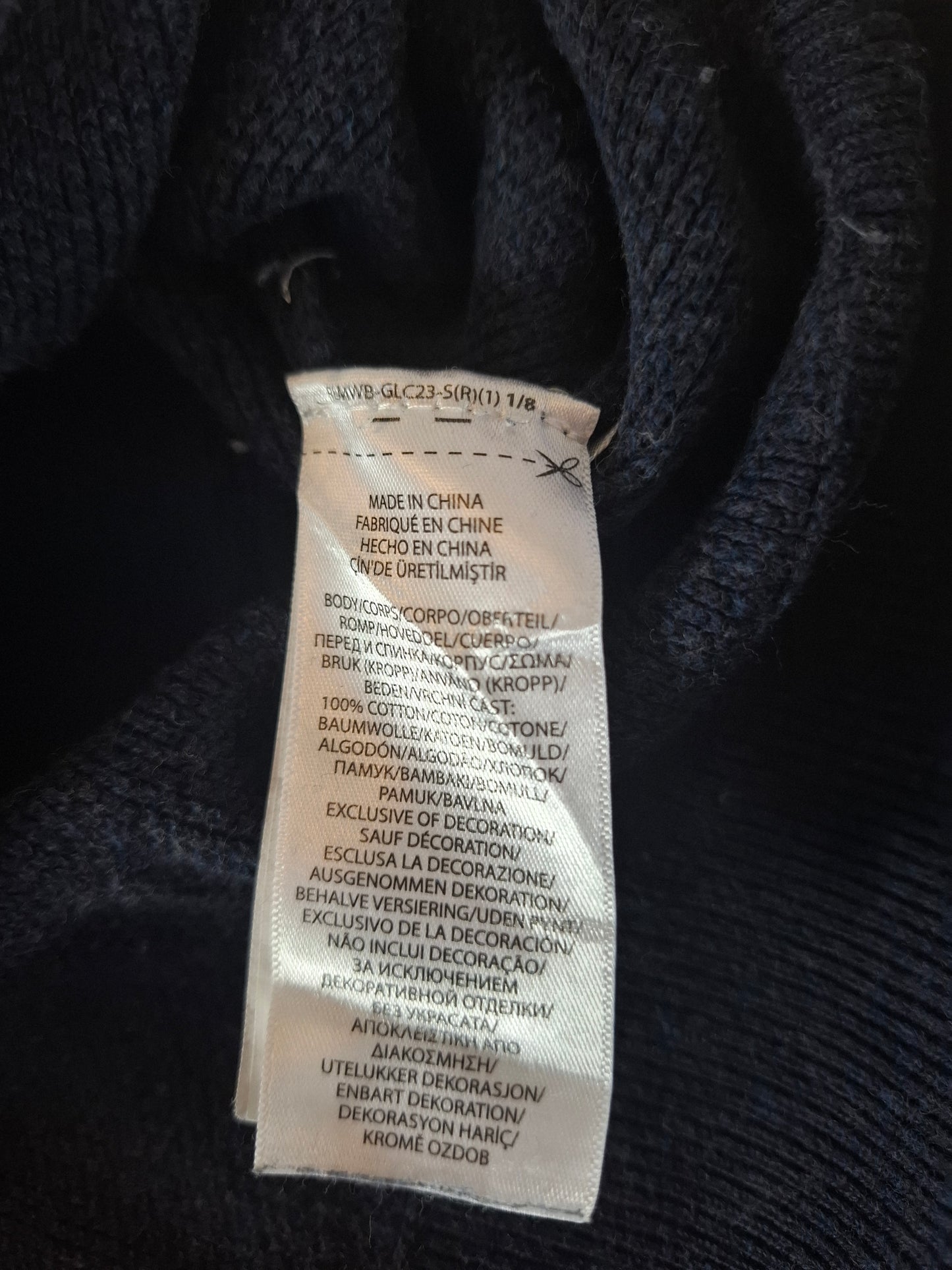 000483 Polo Ralph Lauren 1/4 zip sweater size XXL Blue