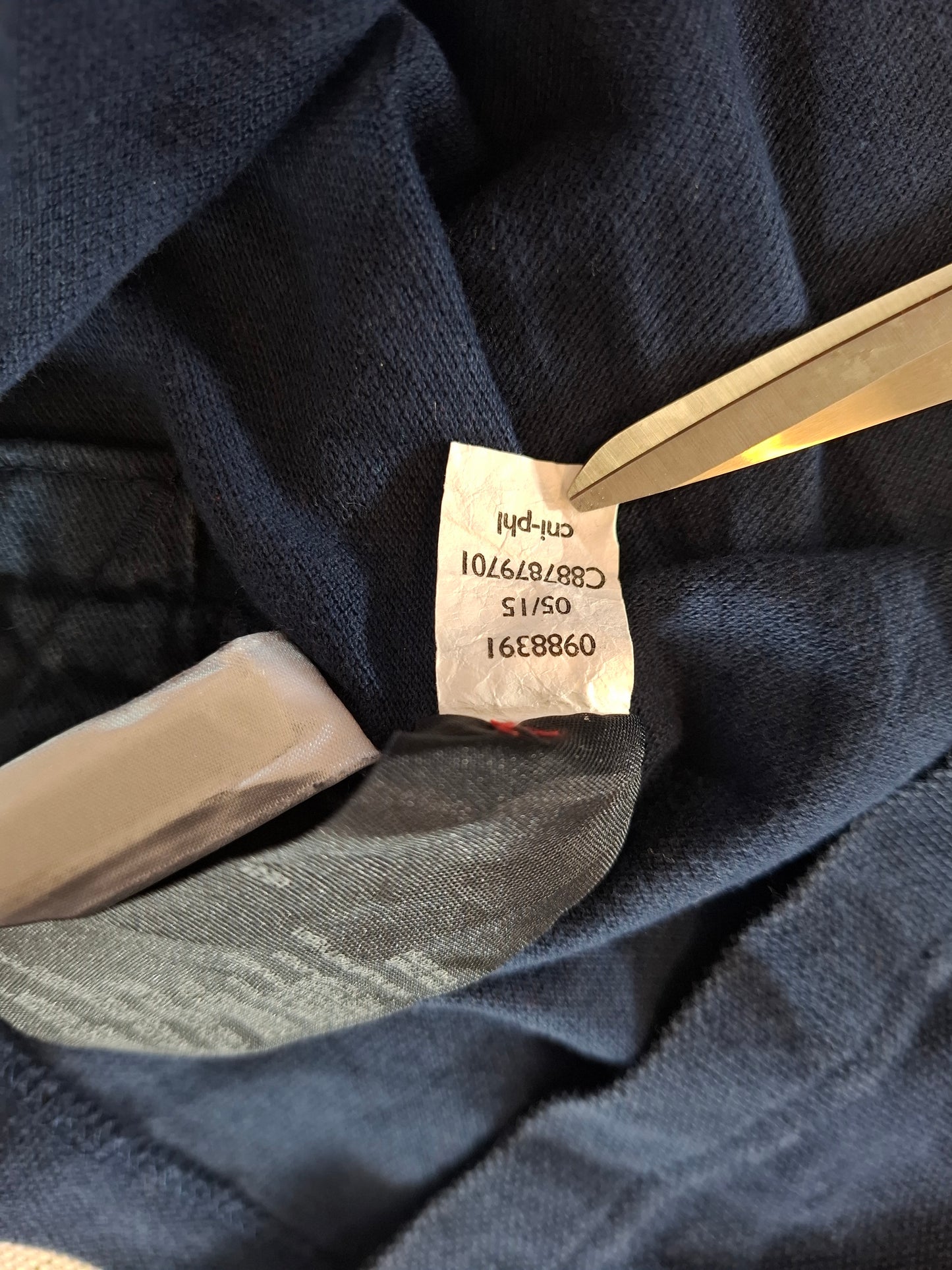 001064 Tommy Hilfiger Polo size L Red/ White/ Blue