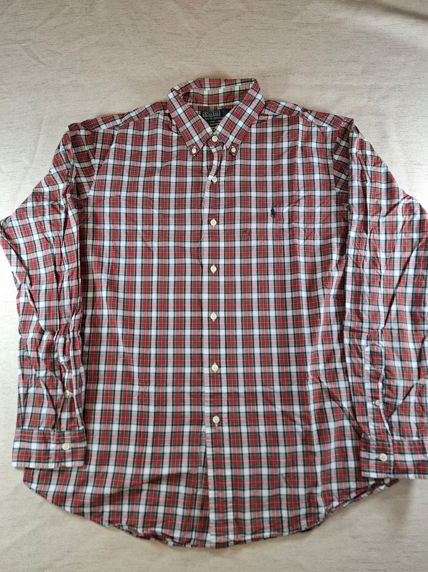 001073 Polo Ralph Lauren Button down shirt size XL Multi/ Red