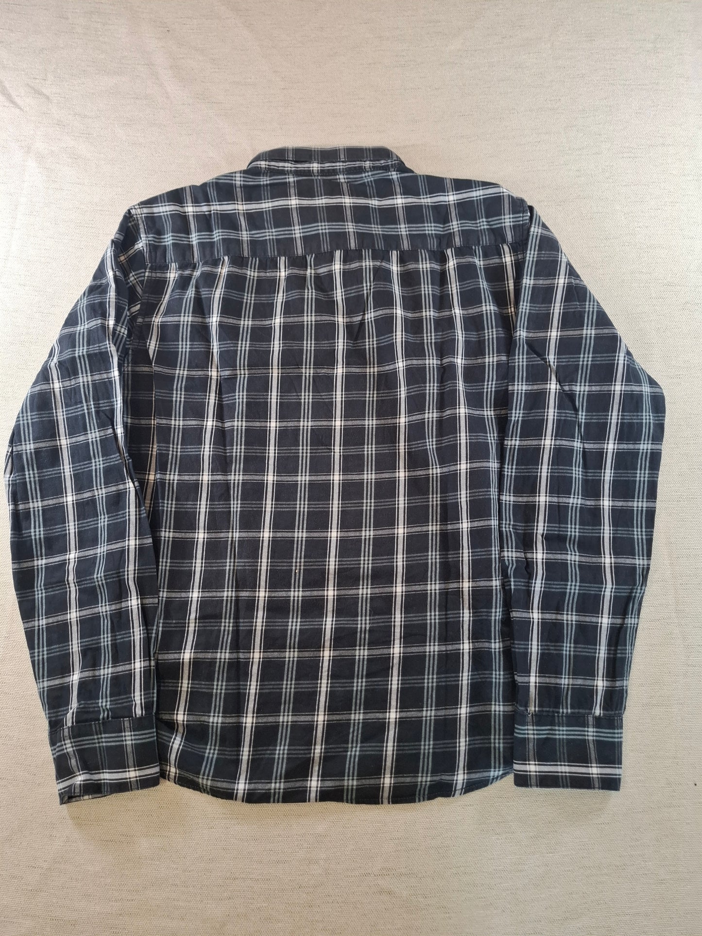 001071 Polo Ralph Lauren Button down shirt size L Black/ White checkered