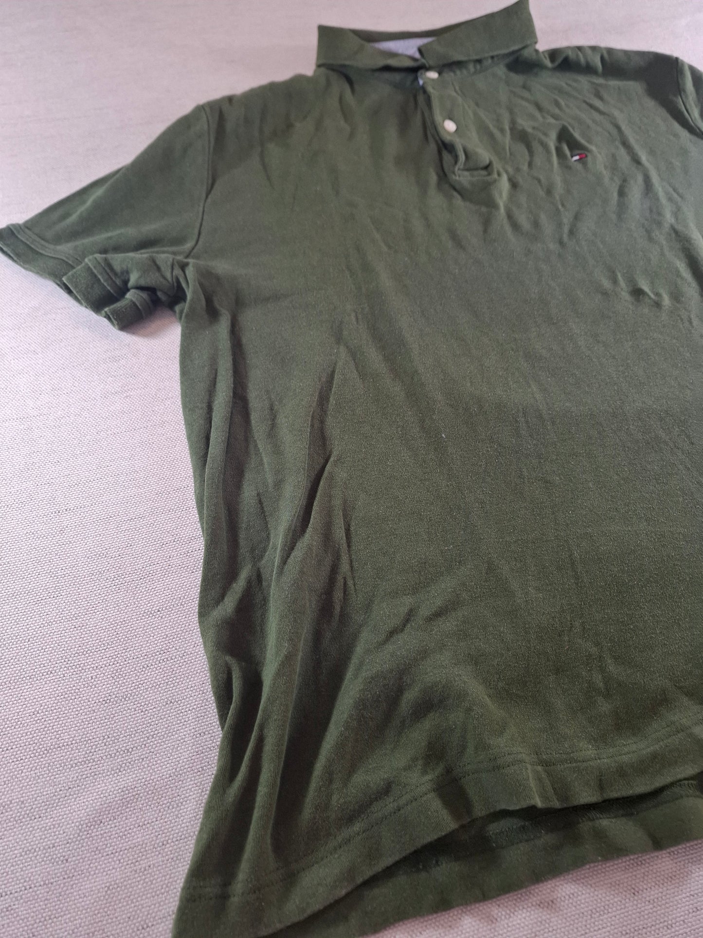 001117 Tommy Hilfiger Polo size L Dark green