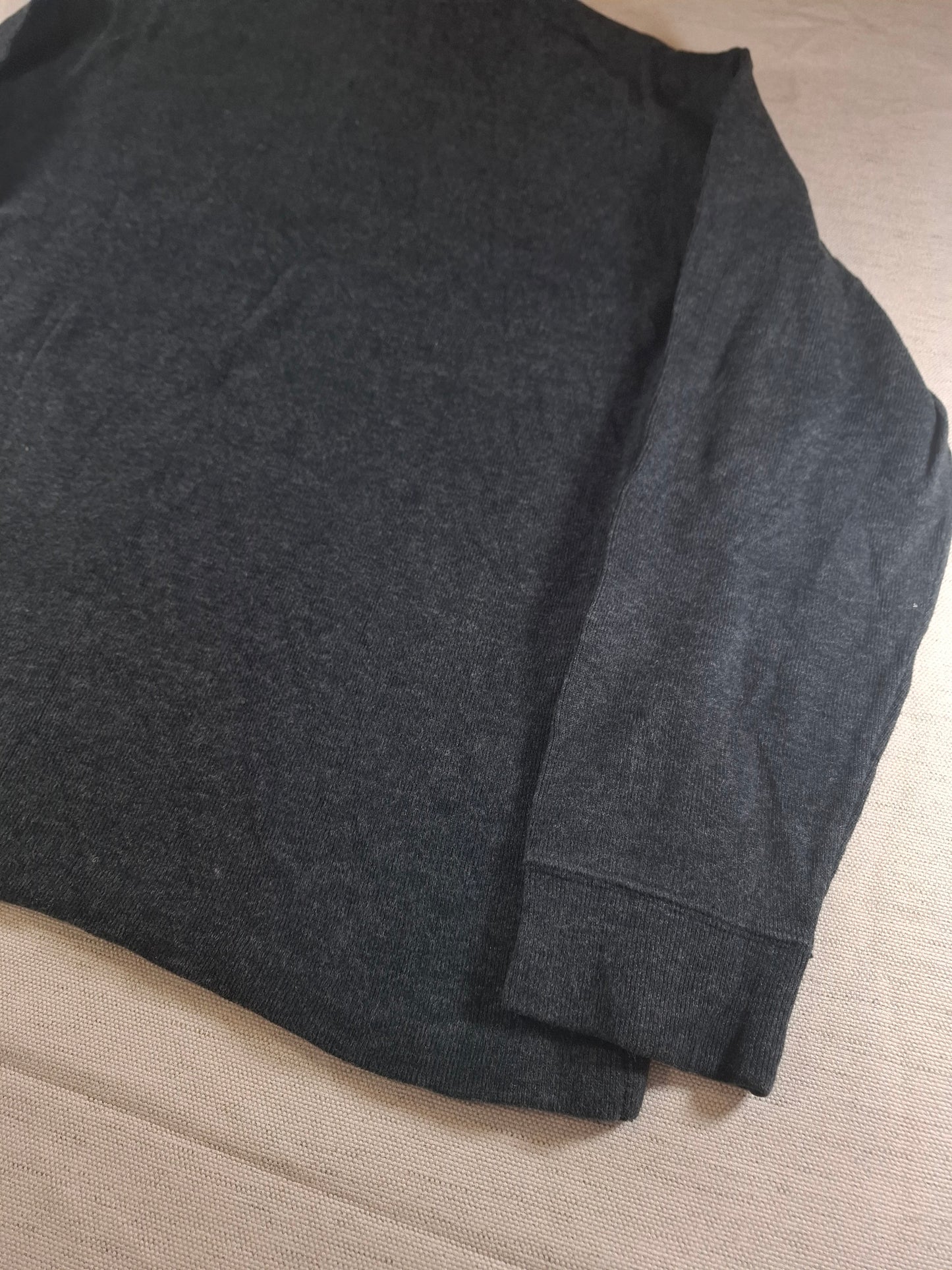 000493 Polo Ralph Lauren 1/4 zip sweater size L Anthracite