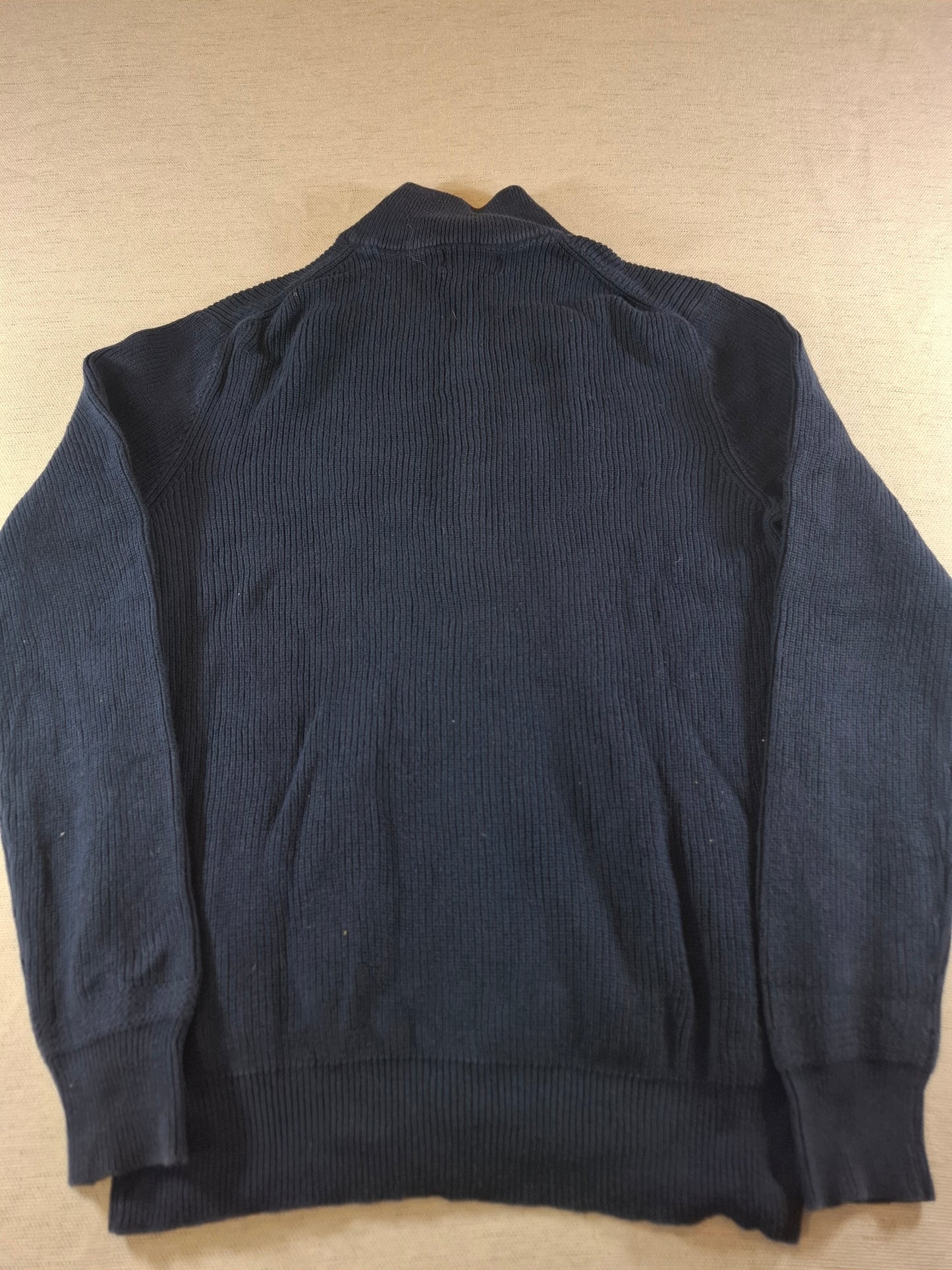 000935 Polo Ralph Lauren Full zip sweater size S Navy Blue