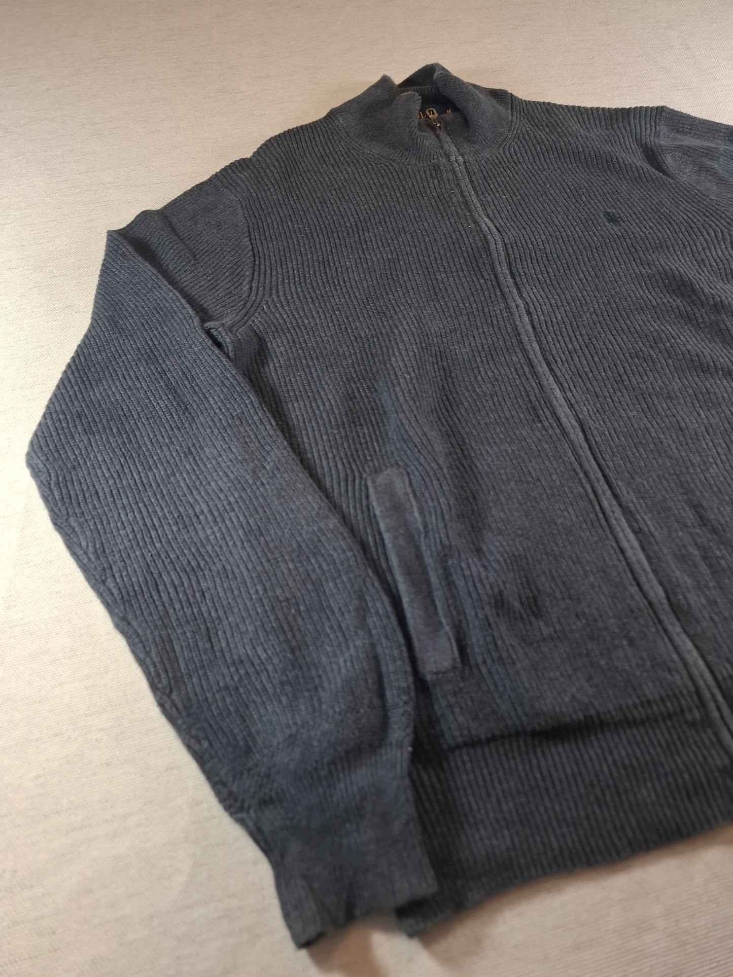 000936 Polo Ralph Lauren Full zip sweater size M Anthracite