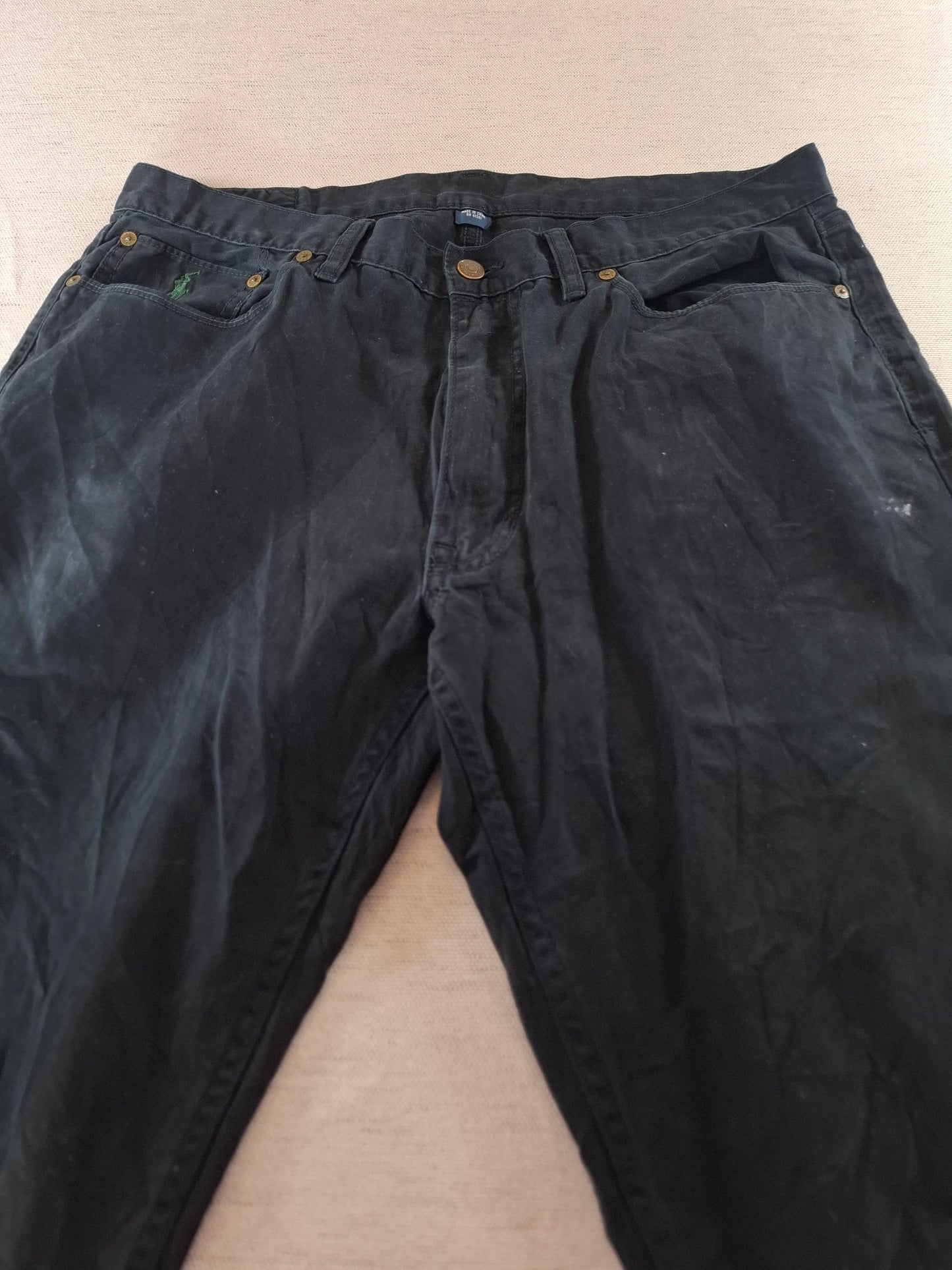 000182 Polo Ralph Lauren Trousers size 36/34 Black