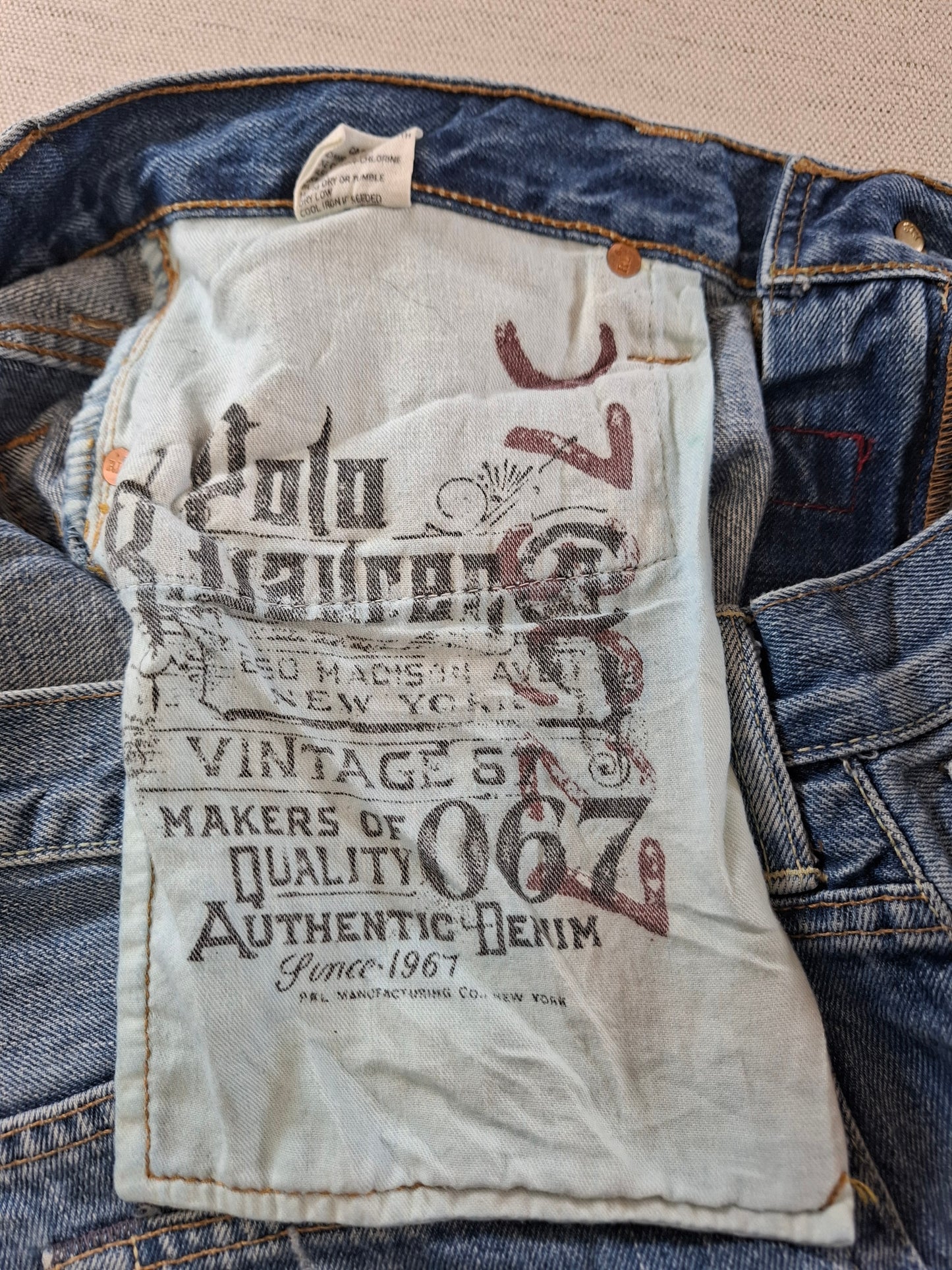 000218 Polo Ralph Lauren Jeans size 33/30 Blue