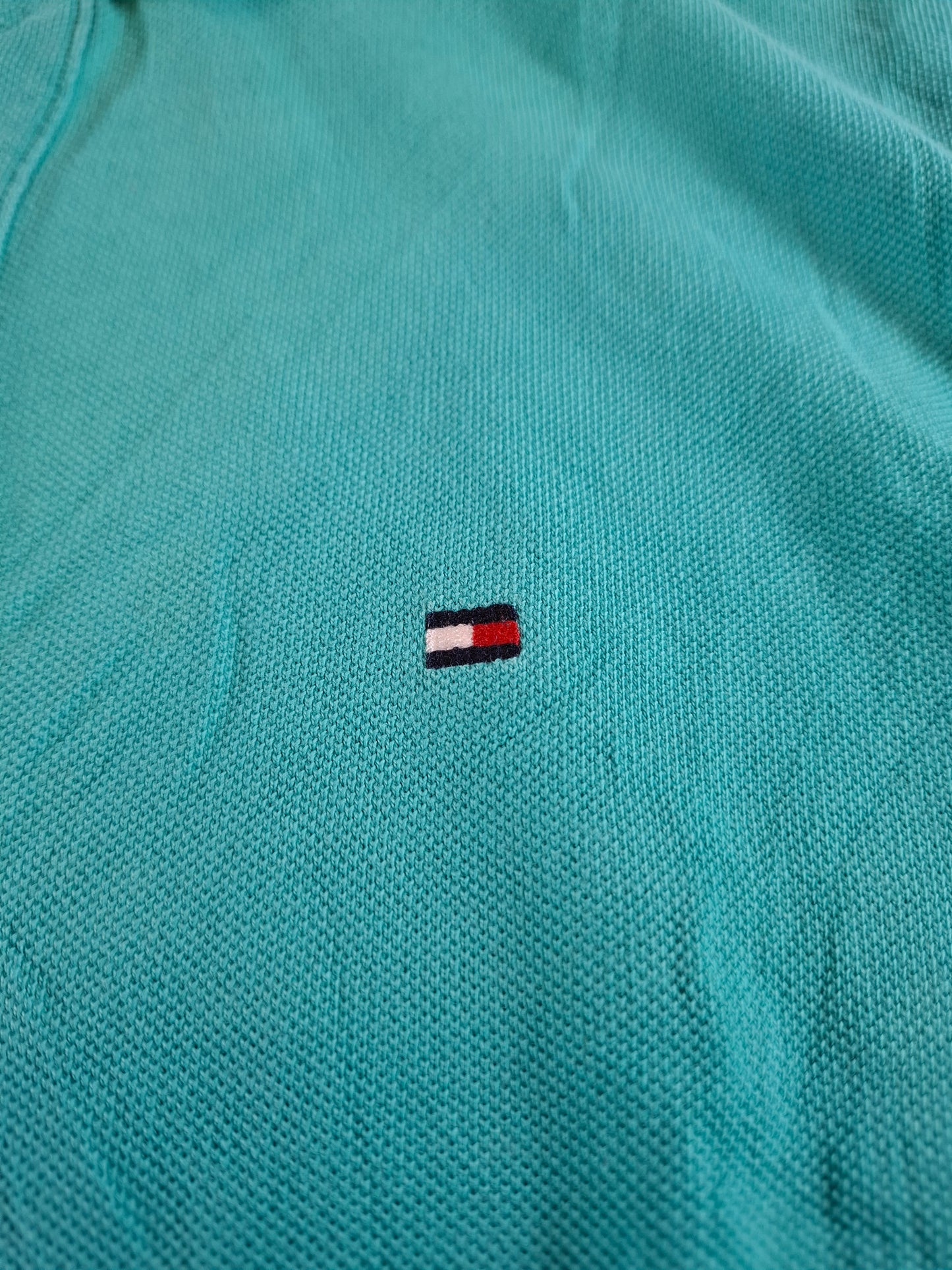 001060 Tommy Hilfiger Polo size XL Green/ Turquoise