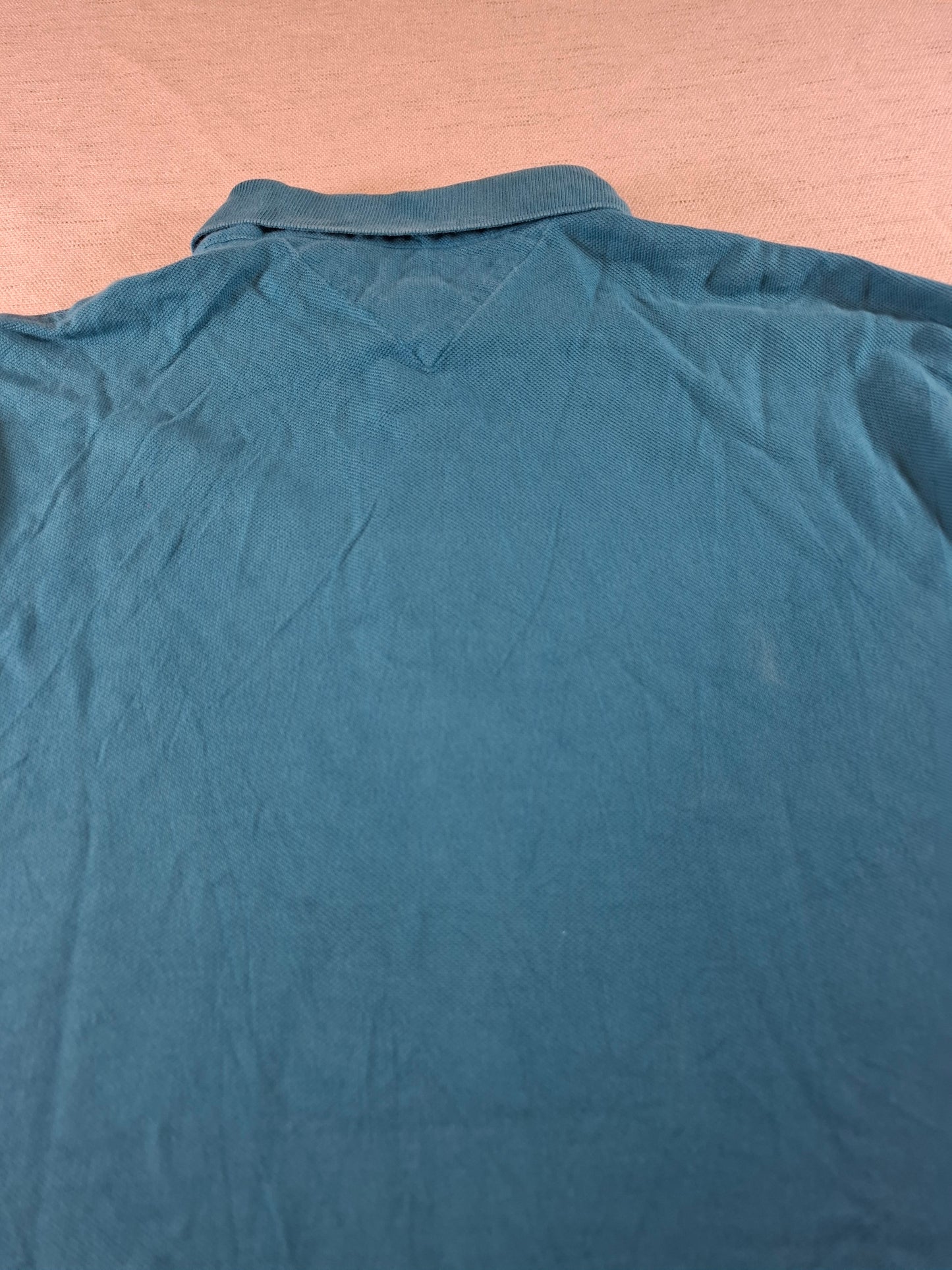 001062 Tommy Hilfiger Polo size L Blue/ Green