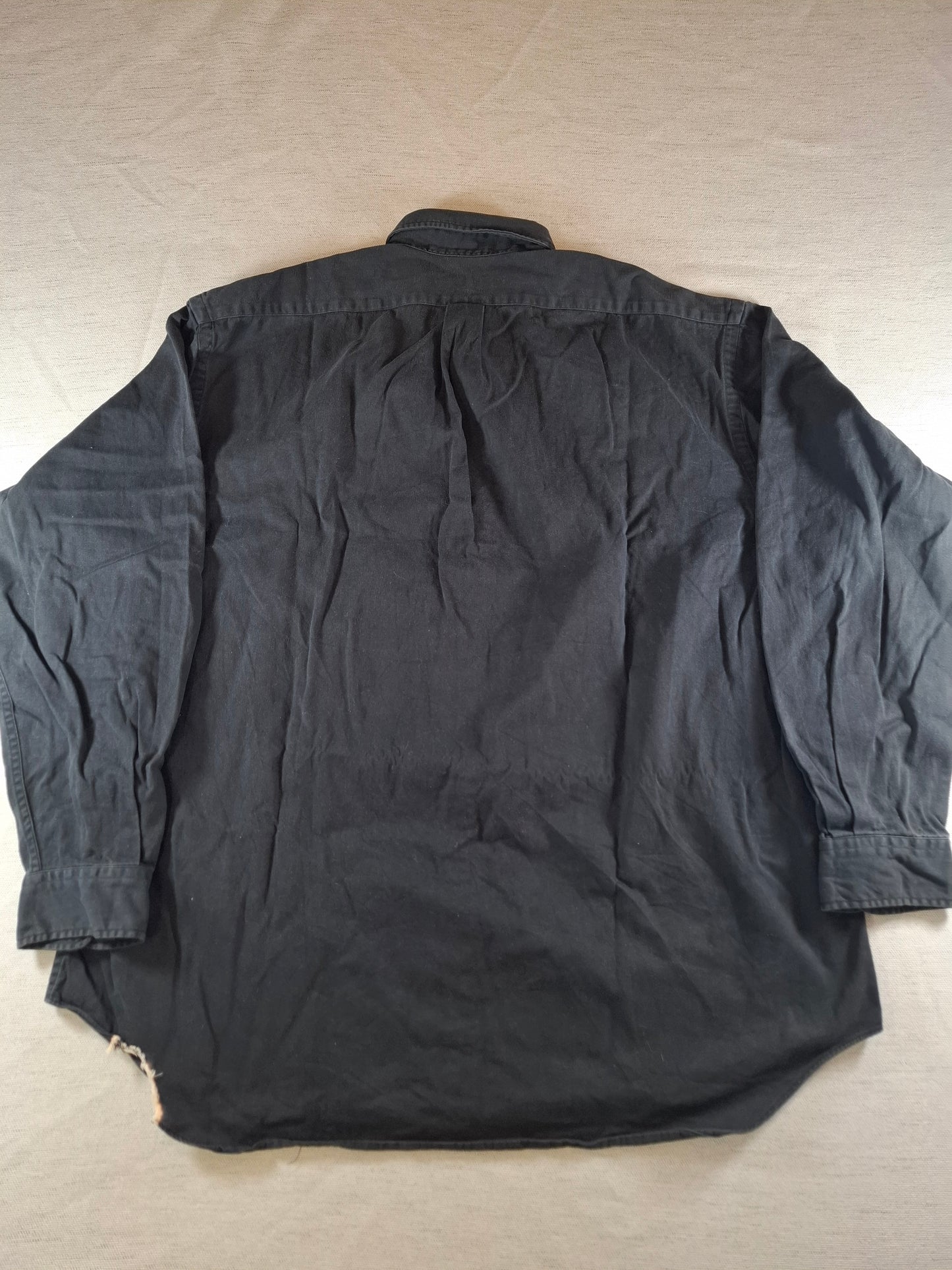 001076 Polo Ralph Lauren Button down shirt size XL Black