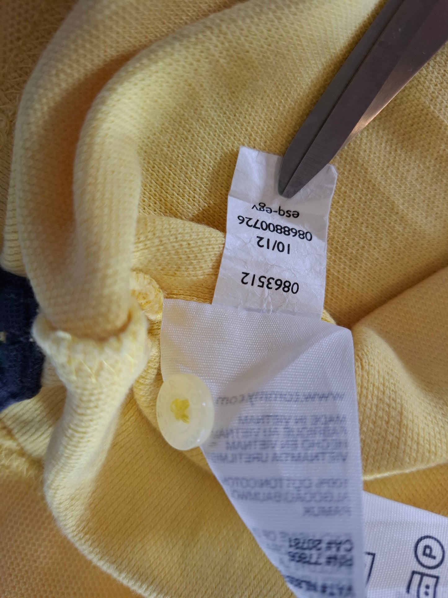 001063 Tommy Hilfiger Polo size L Yellow