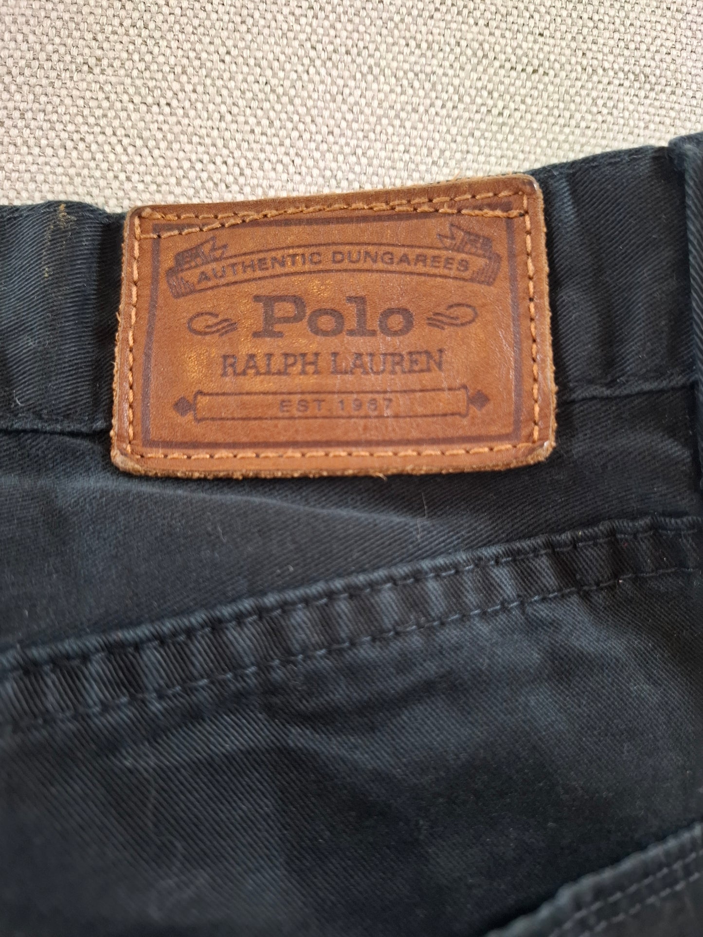 000182 Polo Ralph Lauren Trousers size 36/34 Black