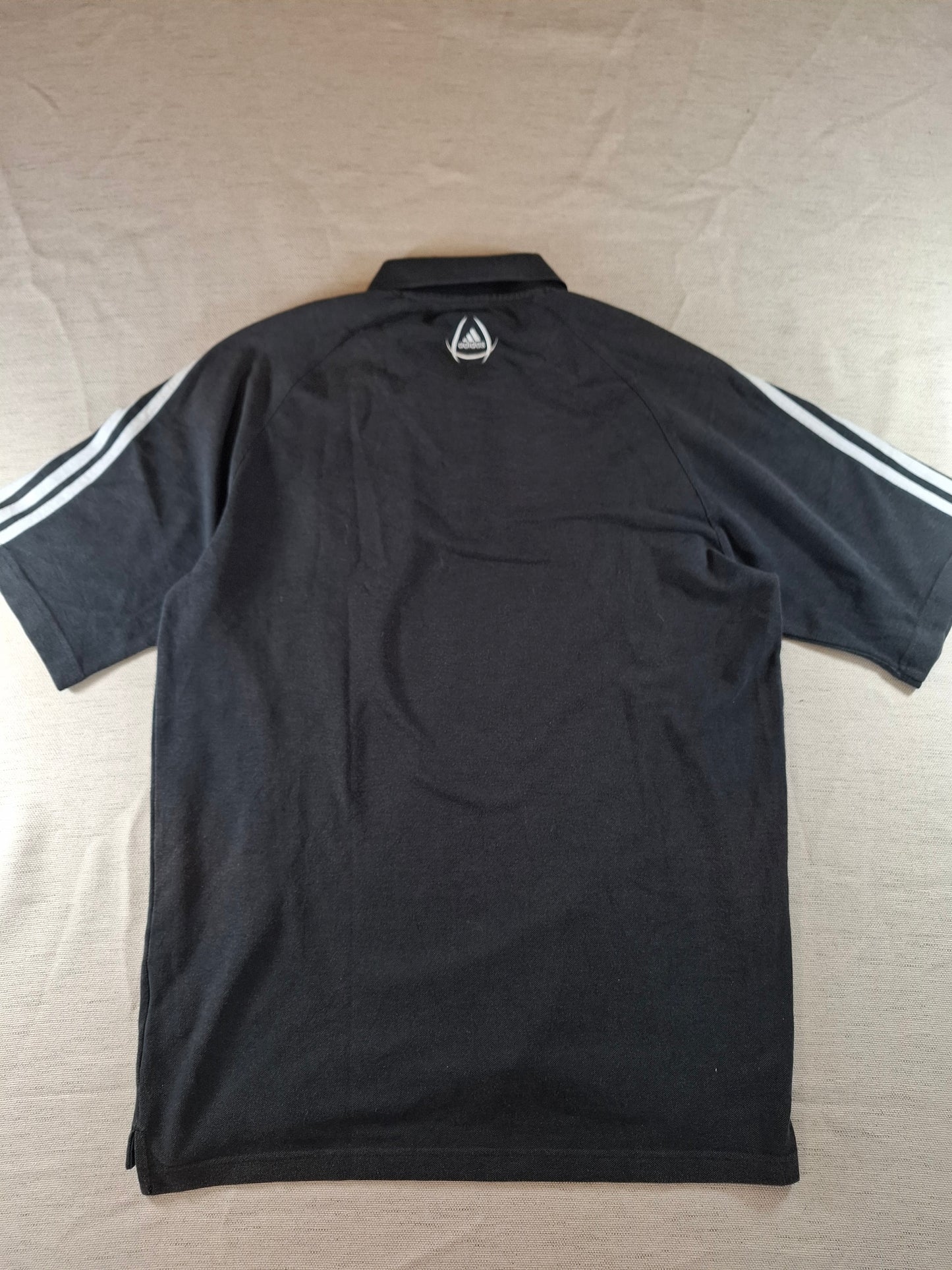 000127 Adidas AEK Athens polo size L (uk 42/44) Black