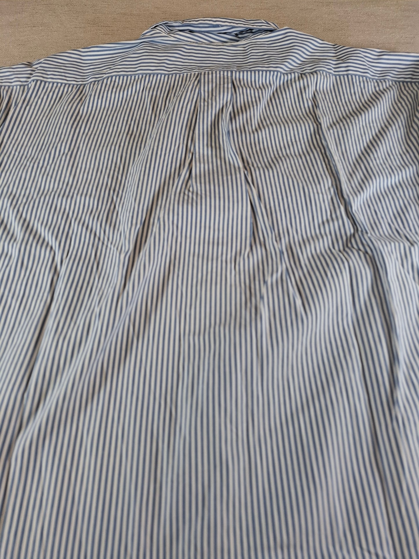 001081 Polo Ralph Lauren Button down shirt size 16.5 / 34-35 Blue/ White striped