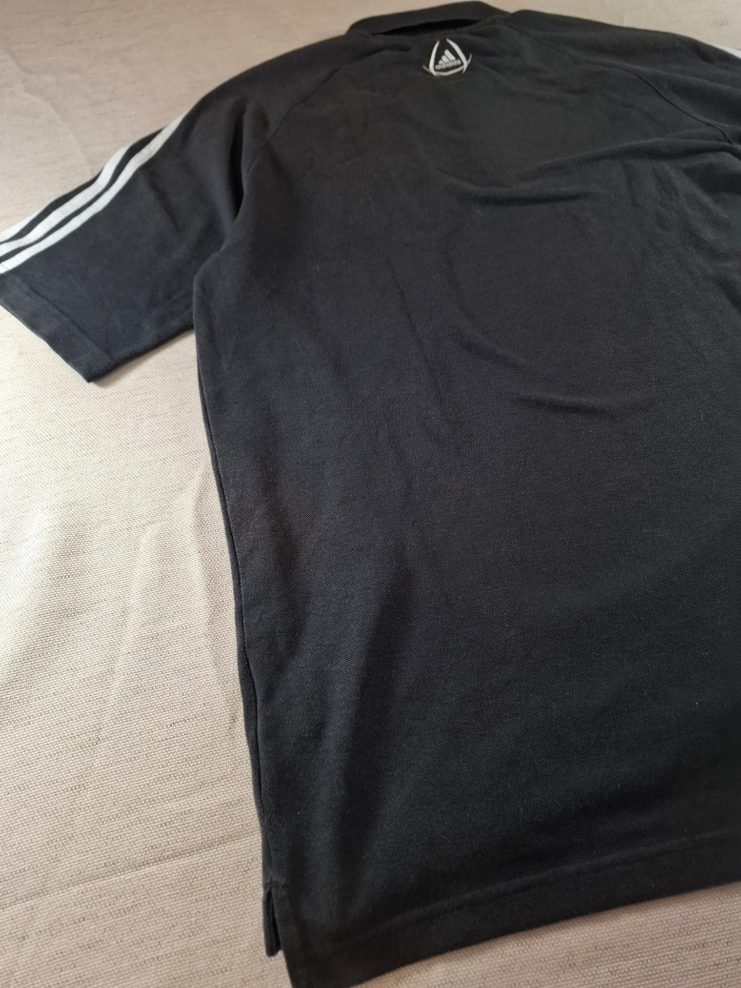 000127 Adidas AEK Athens polo size L (uk 42/44) Black