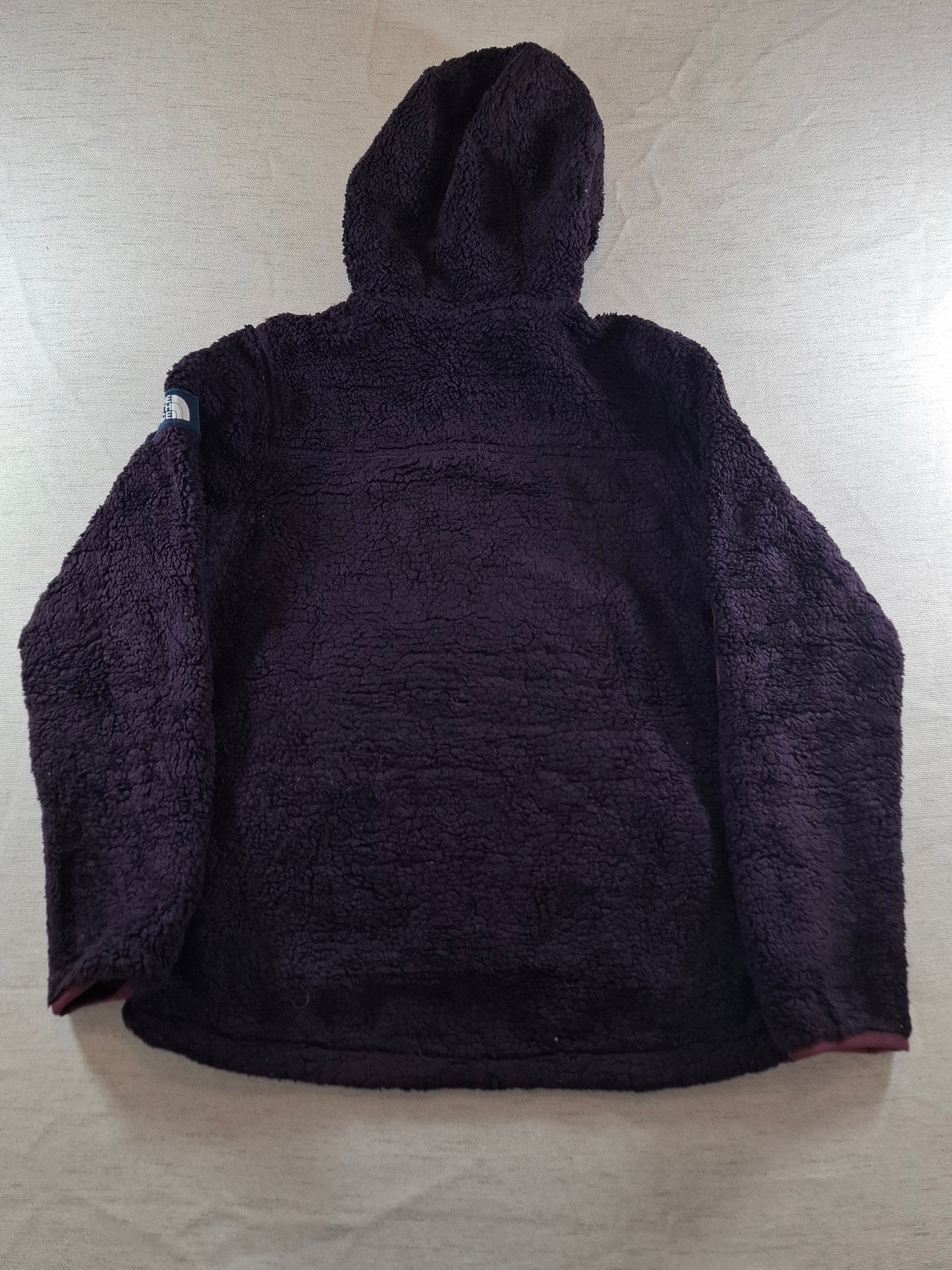 000698 The North Face Fleece hoodie size Women's S Purple
