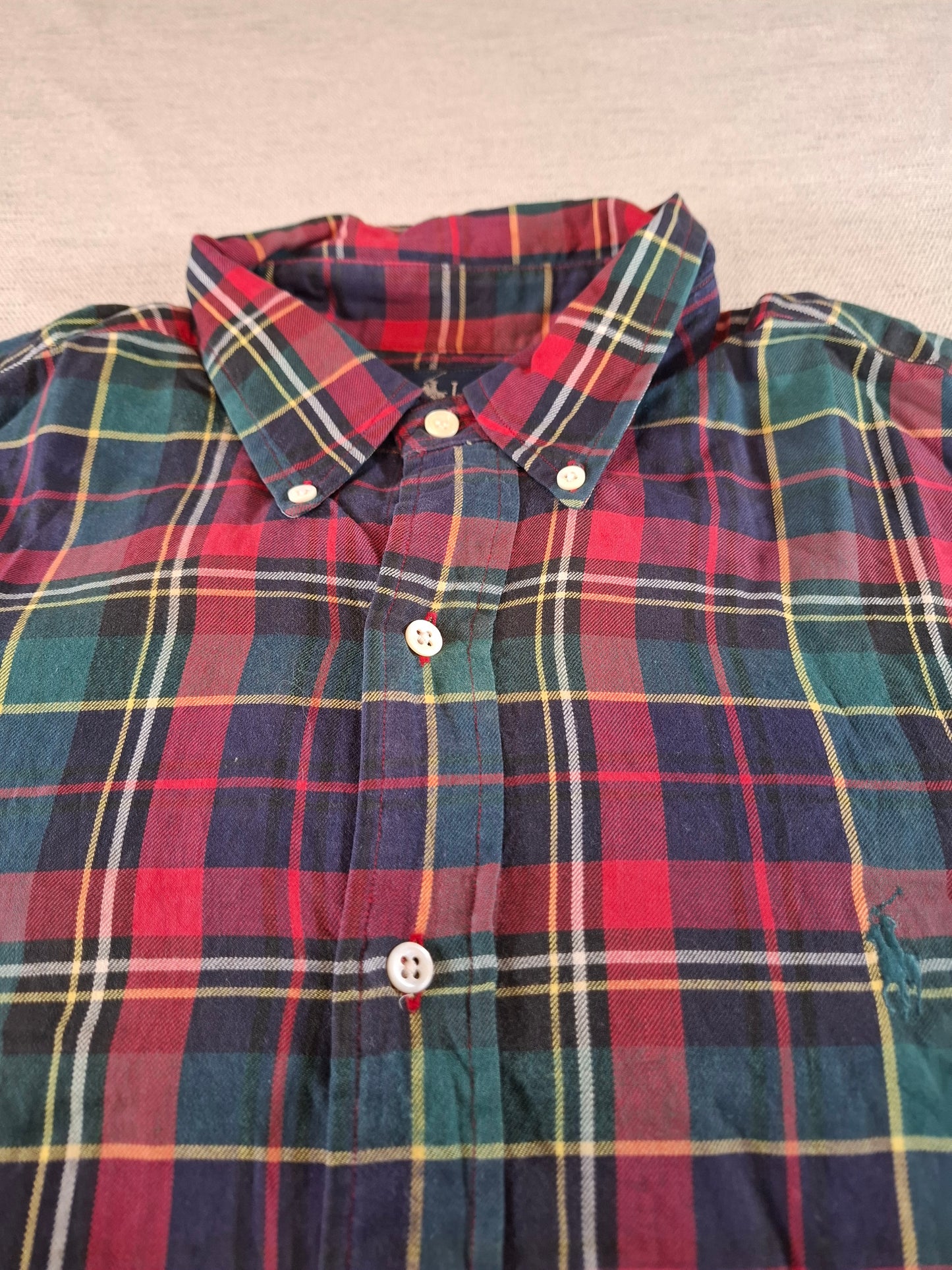 001068 Polo Ralph Lauren Button down shirt size XL Multi/ Red