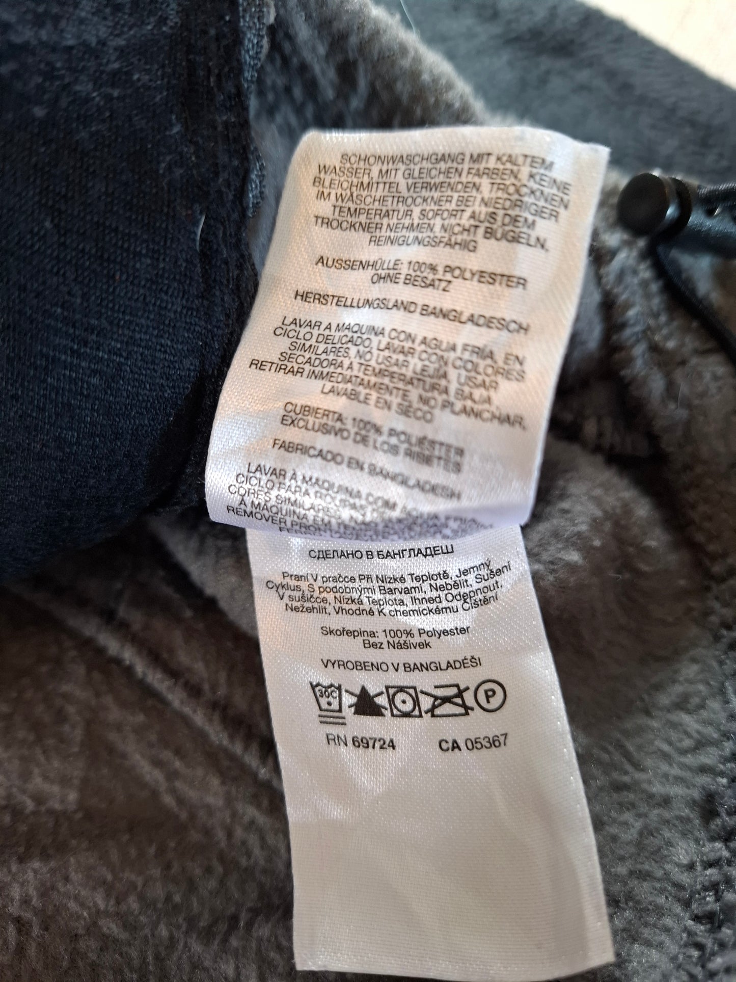 001152 Columbia Fleece size XXL Grey/ Black