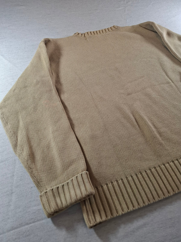 000228 – Polo Ralph Lauren Crew Neck Sweater – Beige, Size 90