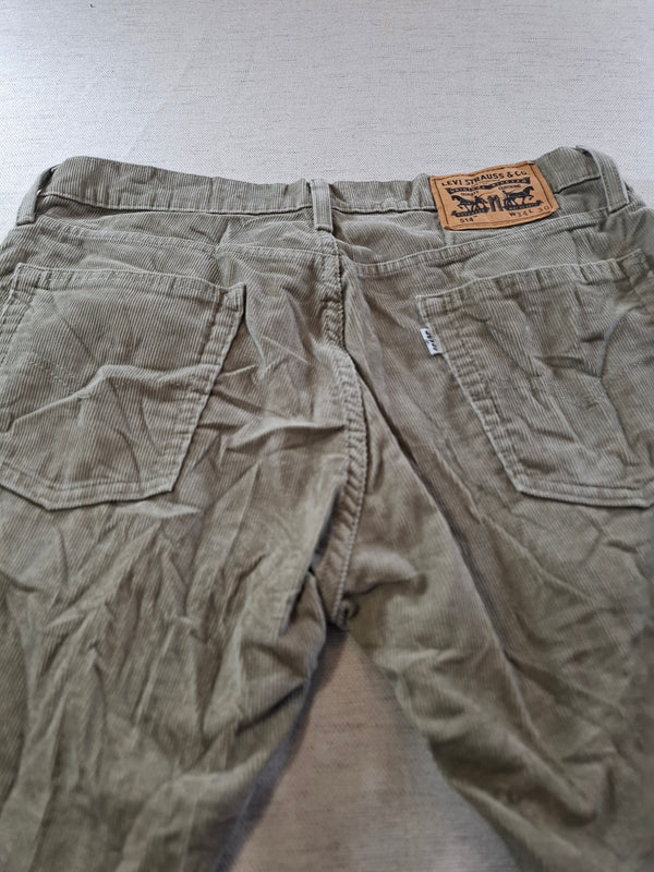 001158 – Levi's Corduroy Pants – Khaki, Size 34/30