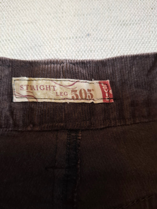001161 – Levi's Corduroy Pants – Brown, Size Unknown