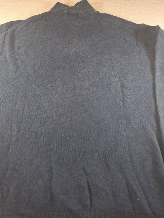 000483 – Polo Ralph Lauren Quarter-Zip Sweater – Blue, Size XXL