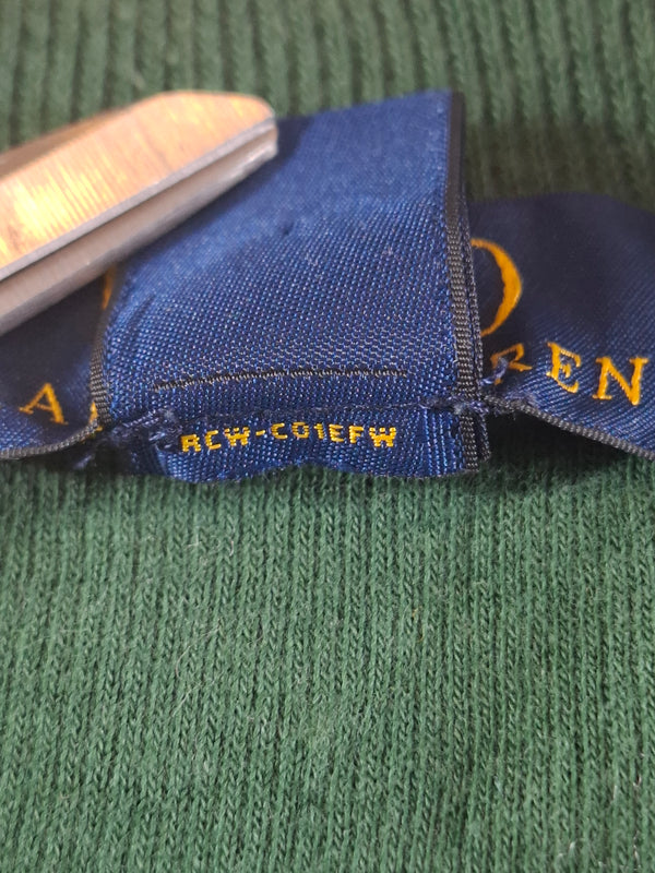 000481 – Polo Ralph Lauren Quarter-Zip Sweater – Green, Size XL