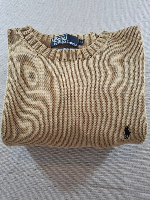 000228 – Polo Ralph Lauren Crew Neck Sweater – Beige, Size 90