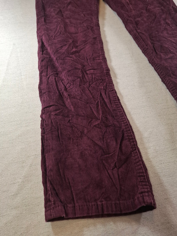 001160 – Levi's Corduroy Pants – Burgundy, Size 33/32