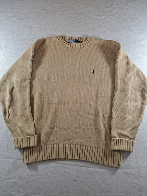 000228 – Polo Ralph Lauren Crew Neck Sweater – Beige, Size 90