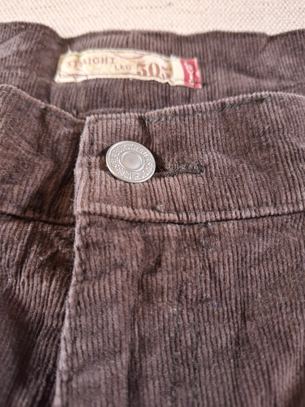 001161 – Levi's Corduroy Pants – Brown, Size Unknown