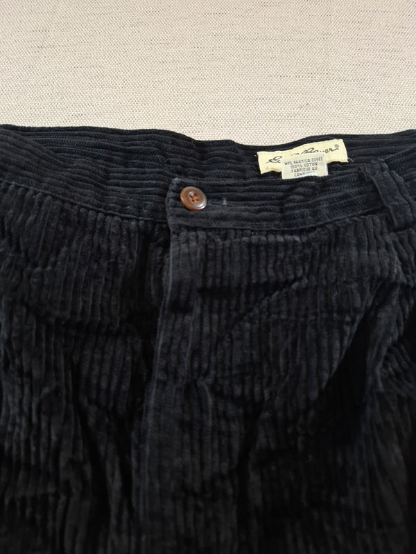 001162 – Eddie Bauer Corduroy Pants – Black, Size S