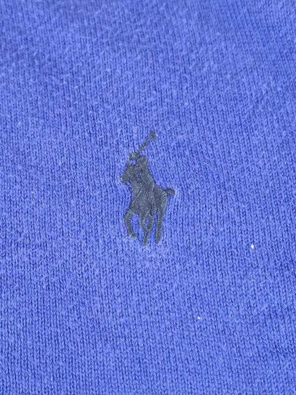 000485 – Polo Ralph Lauren Quarter-Zip Sweater – Purple, Size L