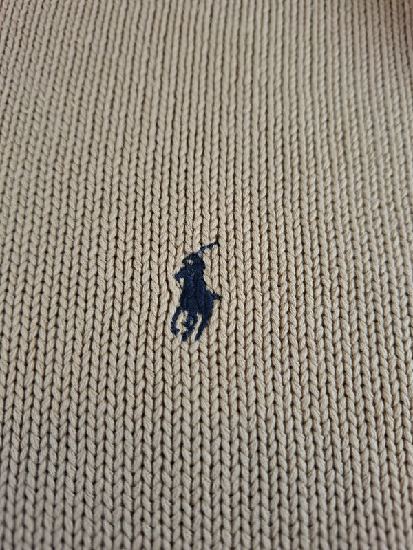 000228 – Polo Ralph Lauren Crew Neck Sweater – Beige, Size 90
