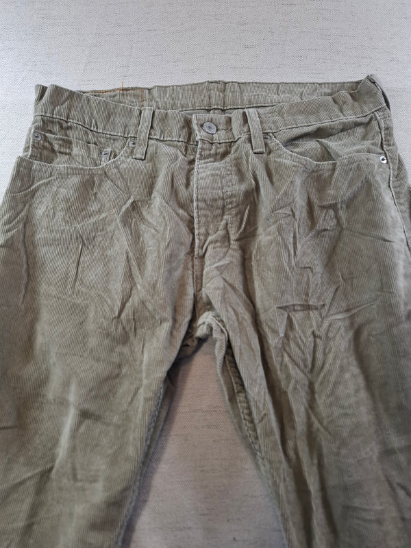 001158 – Levi's Corduroy Pants – Khaki, Size 34/30